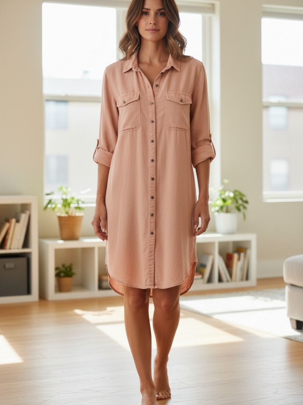 Parasuco Lyocel Shirt Dress / Overall - Picture 1 of 4